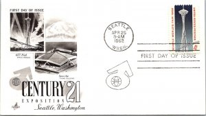 FDC 1962 SC #1196 Artcraft Cachet - Seattle, Wash - Single - F76312