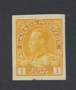 Canada WW1 IMPERF Stamp #136-1c Imperforate MH VF  Guide Value = $50.00