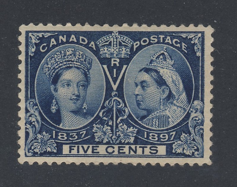 Canada Stamp  Victoria Jubilee #54-5c MH Gum Crease F/VF Guide Value= $65.00