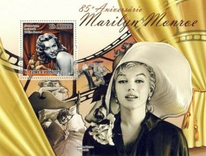 S. TOME & PRINCIPE 2012 - Marilyn Monroe - YT 600, Mi 4880/BL.851