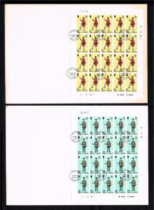 1979 - Europe CEPT FDC Great Britain-Isle of Man Mi.142-143 x 20 - 2 sheets [...