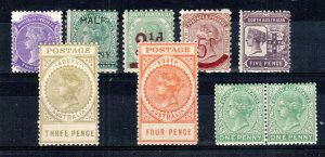 Australia - South Australia 1895-1906 issues between SG 175 and 298 MLH/MH