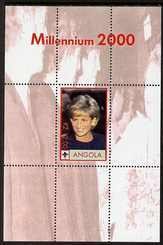 ANGOLA - 2000 - Princess Diana #2 - Perf Min Sheet - M N H - Private Issue