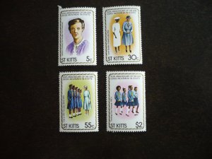 Stamps - St. Kitts - Scott# 82-85 - Mint Never Hinged Set of 4 Stamps