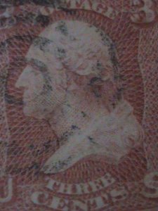 ​UNITED STATES-1861-SC#  64- WASHINGTON COVER-FANCY CANCEL-VF 163-YEARS OLD-