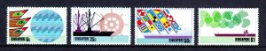 Singapore - Scott #225-228 - MNH - Perf toning #225 - SCV $8.50