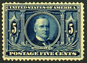 U.S. #326 MINT OG VLH