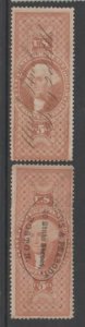 U.S. Scott #R88c Revenue Stamp - Used Set of 2