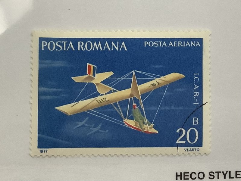 Romania 1977  Scott C206  CTO -  20b,  Gliders