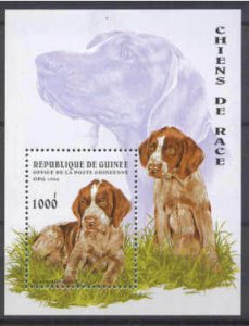 Guinea 1346 MNH s/s Dogs SCV4.50