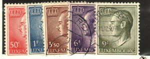 Luxembourg #419-20, 425, 428, 571 used