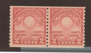 United States #656 Unused Multiple