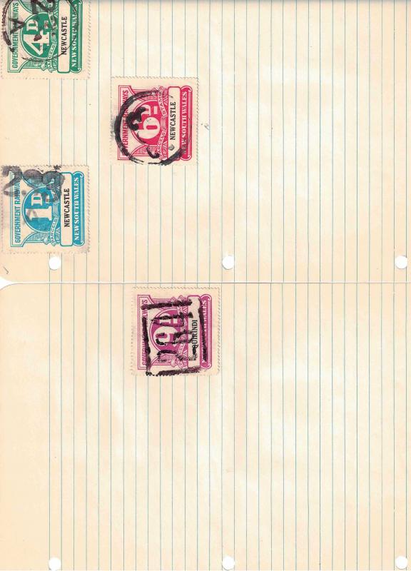 2-Binder hoard of Foreign Railroad Stamps - 350 3 ring pages 1-15 per page