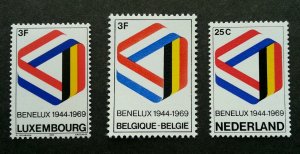 Belgium - Netherlands - Luxembourg Joint Issue BENELUX 1969 (stamp) MNH