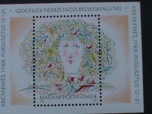 ​HUNGARY-SC# B339- SOCFILEX'88 STAMP SHOW-KECSKEMET-MNH -S/S- VERY FINE