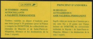Andorra, French #518a MNH Complete Booklet - Coat of Arms