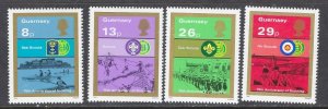 Guernsey 246-49 MNH 1982 Scouting (ap8591)