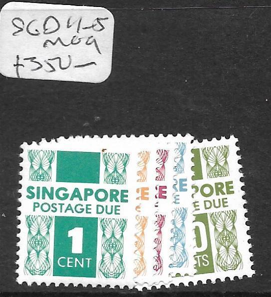 SINGAPORE (PP1101B) POSTAGE DUE SG D11-5  MOG  SCARCE