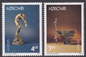 Faroe Islands Sc #252-253 MNH