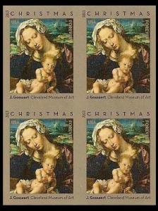 US 4815b Christmas Virgin &Child imperf NDC block 4 MNH 2013