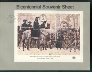 US USA Sc# SP413 - SP416 1686 - 1689 Set4 FDC Souvenir Page