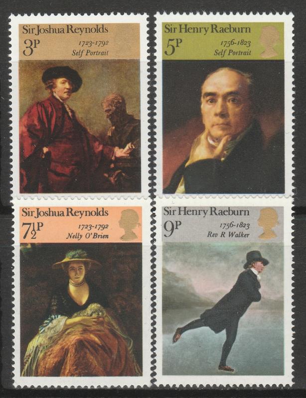 GB 1973 British Paintings MNH SG#931-934 S1109