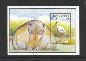 BIRDS - BAMBIA #1065 SPOONBILL  MNH