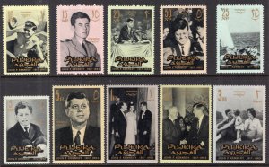 Fujeira 28-37 John F Kennedy MNH VF