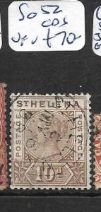 ST HELENA  (PP1901B) QV 10D  SG 52  CDS VFU