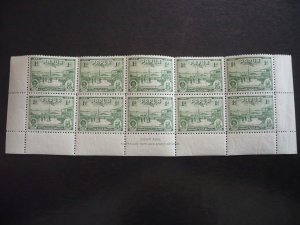 Stamps - Papua - Scott# 110 - Mint Never Hinged Inscription Block of 10 Stamps