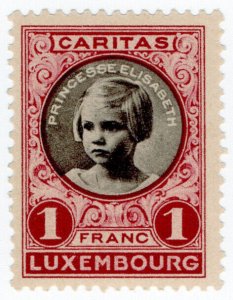 (I.B) Luxembourg Cinderella : Caritas 1Fr (Princesse Elisabeth)