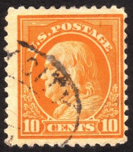 1917, US 10c, Franklin, Used, Sc 510