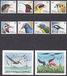 Antigua & Barbuda, Fauna, Birds MNH / 1990