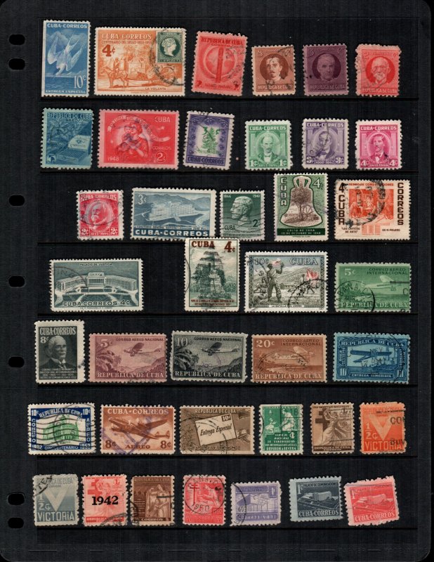 Cuba 36 diff  mint and used stamps