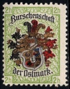 Vintage Austria Poster Stamp Fraternity of the Østmark Coat of Arms