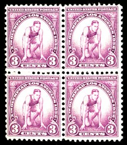 U.S. #718 MINT BLOCK OG NH