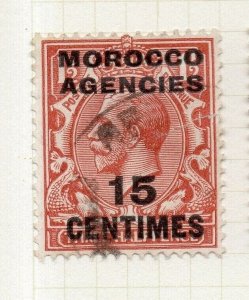 Morocco Agencies French Zone 1919-24 Issue Used 15c. Optd Surcharged NW-180633