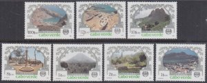 CAPE VERDE Sc# 506-12 CPL MNH SET of 7 TOURISM - VARIOUS HISTORIC SITES