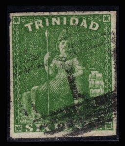 MOMEN: TRINIDAD SG #36 PIN PERF 12.5 1859 USED £250 LOT #69023*