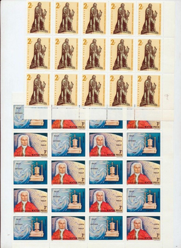 HUNGARY Trains Art Blocks MNH(Aprx 250 Stamps) NT 9078