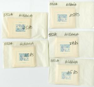 Albania Stamps # 552A Stamp Lot of 125 Souvenir Sheets NH Scott Value $1,187.50