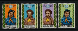 Montserrat 252-5 MNH Girl Guides