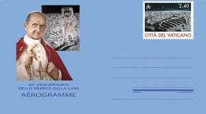 Vatican 2019 MNH Stamps Aerogram Air Letter Moon Landing Space Pope Paul VI