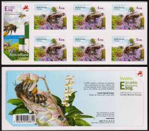 Portugal Madeira 2014 Self Adhesive Stamps Bees Europa Mi.332 / 6 Booklet MNH