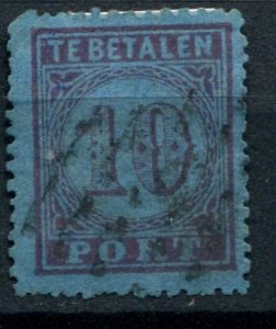 Netherlands Sc#J2 Used, 10c dk vio, Postage due - 1870 (1870)