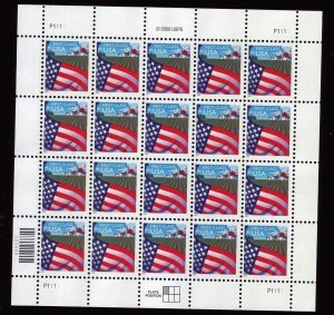 2000 issue Sc 3448 Flag over Farm (34c) WAG sheet of 20 P1111 MNH CV $45