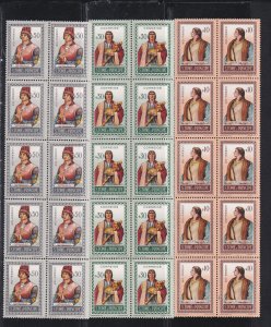 St. Thomas & Prince # 357-359, Portraits, Wholesale lot of 10, NH, 10%