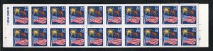 ALLY'S US Scott #2276a 22c Flag & Fireworks B/P [20] MNH [BP-27]