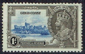 GOLD COAST 1935 Silver Jubilee 1d ultramarine and grey-black - 42473