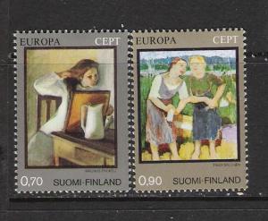 FINLAND 572-73 MOG EUROPA PAINTINGS L273